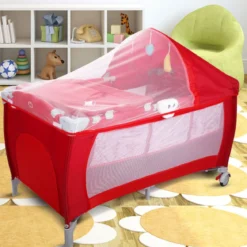 Reisebett Babybett Babyreisebett Kinderreisebett Laufstall Schaukelwiege +Tasche