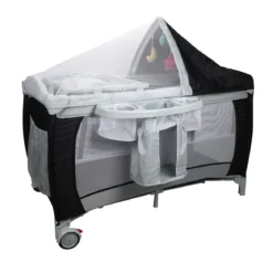 Reisebett Babybett Babyreisebett Kinderreisebett Laufstall Schaukelwiege +Tasche