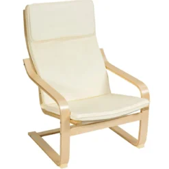 Relaxsessel Relaxstuhl Entspannungsstuhl Kippschutz mit Ottomane und Kissen Beige