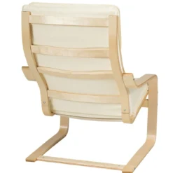 Relaxsessel Relaxstuhl Entspannungsstuhl Kippschutz mit Ottomane und Kissen Beige