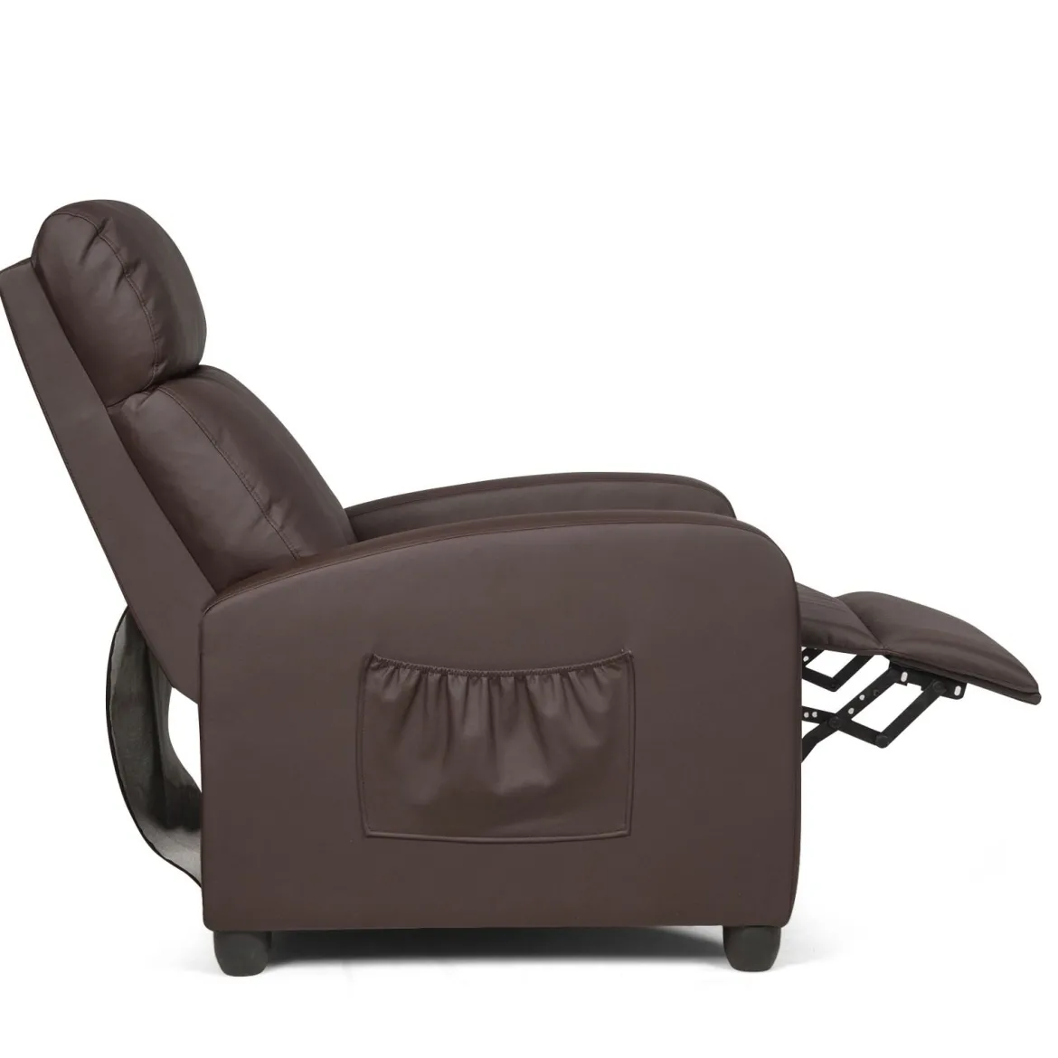 Relaxsessel verstellbar Fernsehsessel TV Sessel Ruhesessel Kunstleder Braun