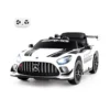 Ride-on-Auto lizenziertes Mercedes-AMG GT3 Kinderauto mit Fernbedienung 3 Geschwindigkeiten Weiß
