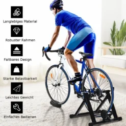 Rollentrainer Cycletrainer Fahrradtrainer mit 8 Widerstandsstufen Indoor Stahl