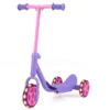 Roller Kinder Dreirad Kinderroller mit Leuchtenden LED-Rädern für Kinder ab 2 Jahren Lila