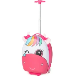 Rollkoffer Hartschalen-Handgepäck für Kinder 33 x 22 x 45 cm Rosa