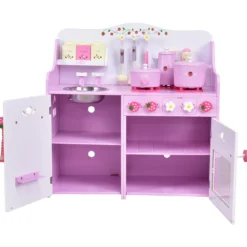 Rosa und Weiß Holz Kinderspielküche Spielzeugküche