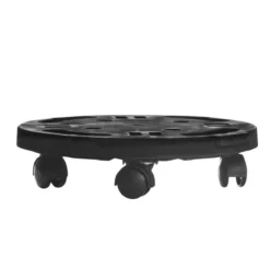 Runder Umzugswagen Schwerlast-Pflanzenständer mit 4 Universalrollen bewegliche Plattformrolle für Möbel 30 x 28 x 7 cm