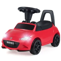 Rutschauto mit Licht & Kippschutz & Stauraum unter dem Sitz Rutschfahrzeug Kinderfahrzeug Rot