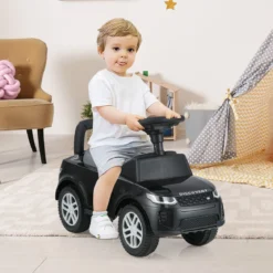 Rutschauto mit Stauraum Rutschfahrzeug Rutscher Kinderauto Schiebauto Spielzeugauto Schwarz