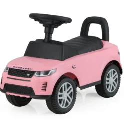 Rutschauto mit Stauraum Rutschfahrzeug Rutscher Kinderauto Schiebauto Spielzeugauto Rosa