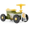 Rutschauto Rutschfahrzeug mit Lenkrad & Zugpfeifton-Taste & Stauraum unter Sitz Rutscher Kinderauto 61 x 30 x 38 cm Grün