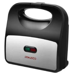 Sandwichmaker 750 W vielseitiger Indoor-Grill mit kühlbleibendem Griff rutschfesten Füßen Paninimaker