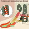 Schaukelgerüst Rutschen- und Schaukel-Set für Kleinkinder 172 x 182 x 108-120 cm Orange