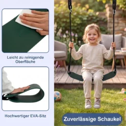 Schaukelgestell Outdoor 3 in 1 Schaukel Set mit Babyschaukel Gartenschaukel für Kinder von 3-10 Jahren