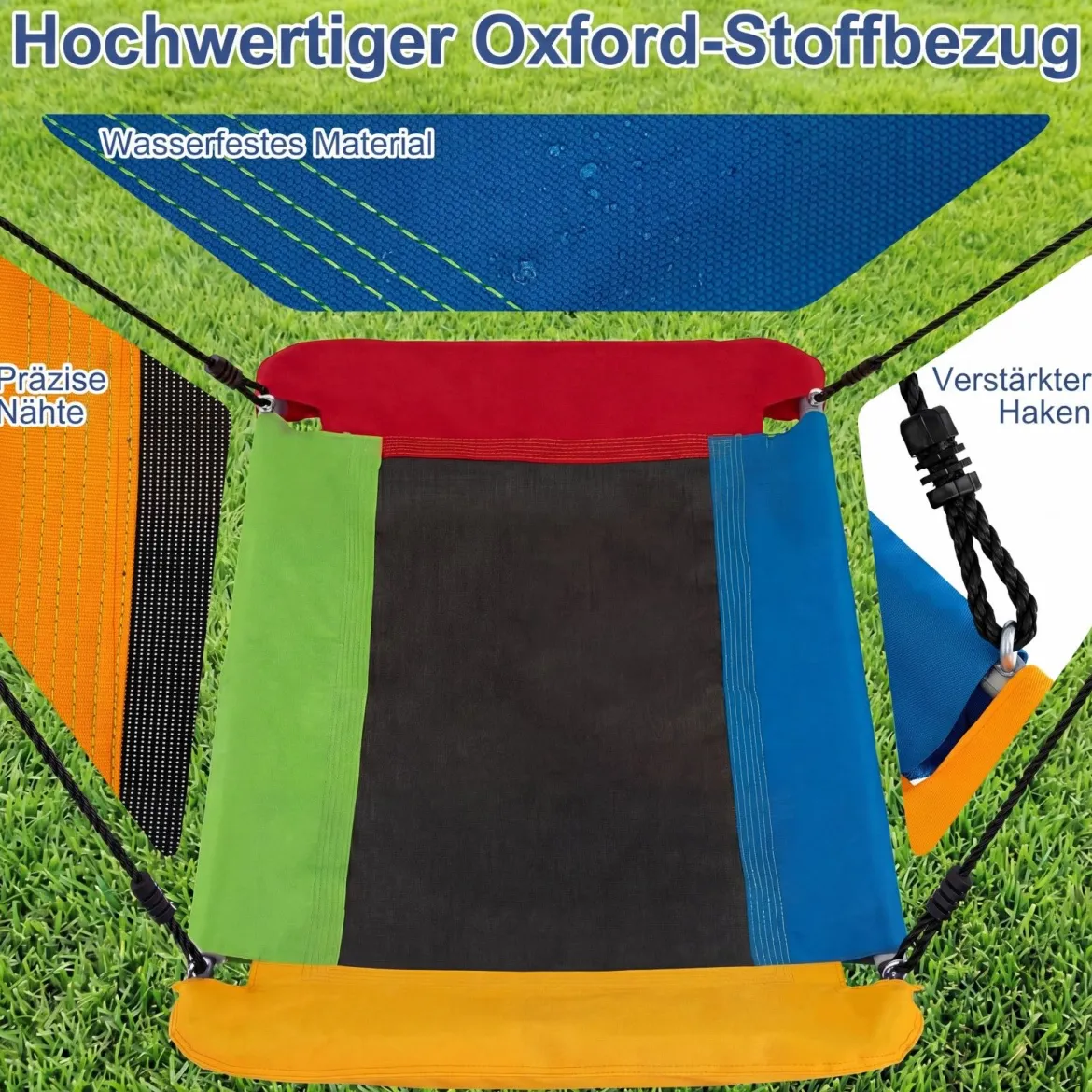 Schaukelgestell Outdoor 3 in 1 Schaukel Set mit Babyschaukel Gartenschaukel für Kinder von 3-10 Jahren