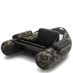 Schlauchboot aufblasbar Fischerboot Angelboot mit Aufbewahrungstaschen 136 x 105 x 54 cm