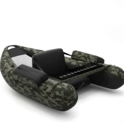 Schlauchboot aufblasbar Fischerboot Angelboot mit Aufbewahrungstaschen 136 x 105 x 54 cm