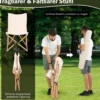 Schmetterlingsstuhl im 2er-Set Klappstuhl aus Bambus Beige