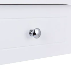 Schminktisch Frisiertisch Frisierkommode Kosmetiktisch mit Klappspiegel und Schubladen 112 x 48 x 82 cm