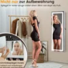 Schmuckschrank hängend Spiegelschrank abschließbar mit Dreifarbige LED Beleuchtung Weiß