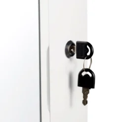 Schmuckschrank mit LED Beleuchtung Schmuckregal mit Spiegel Abschließbarer Spiegelschrank