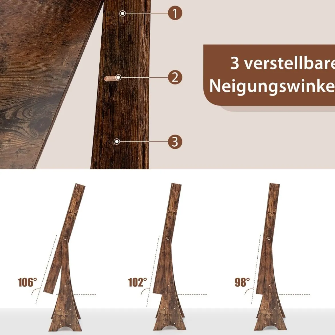 Schmuckschrank mit Spiegel mit Beleuchtung Schmuck Spiegelschrank mit Schubladen Braun