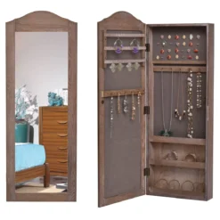 Schmuckschrank Schmuckregal Spiegelschrank Wandspiegel Hängeschrank mit Spiegel