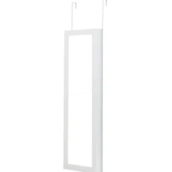 Schmuckschrank Spiegelschrank Wandspiegel Weiß 31,5 x 8,7 x 110 cm