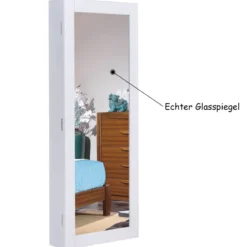 Schmuckschrank Spiegelschrank Jewelry Hängeschrank Wandmontage Wandspiegel