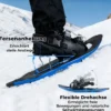 21" Schneeschuhe mit Trekkingstöcken Schuhgröße 35-40 bis 68kg leichtes Schneeschuh-Set Blau