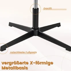 Schneidersitz Stuhl Drehstuhl ohne Armlehnen Schreibtischstuhl mit breiter Sitzfläche
