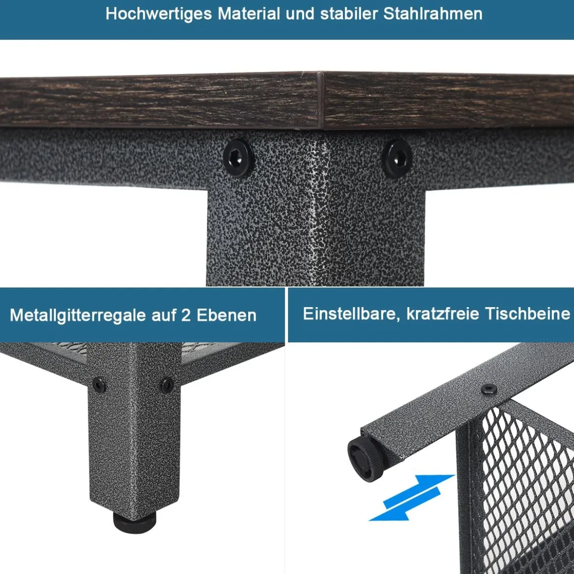 Schuhregal Schuhbank Schuhständer mit 2 Schuhablage und Sitzfläche Grau 73 x 30 x 45 cm