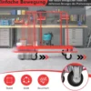 Schwerlast Rollwagen belastbar Transportwagen mit 4 Rollen Handwagen 120 x 59 x 110 cm Rot