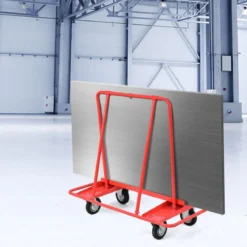 Schwerlast Rollwagen belastbar Transportwagen mit 4 Rollen Handwagen 120 x 59 x 110 cm Rot