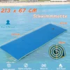 Schwimmmatte bis 400 kg Belastbar Schwimmende Wassermatte aus Reißfestem XPE-Schaumstoff Blau
