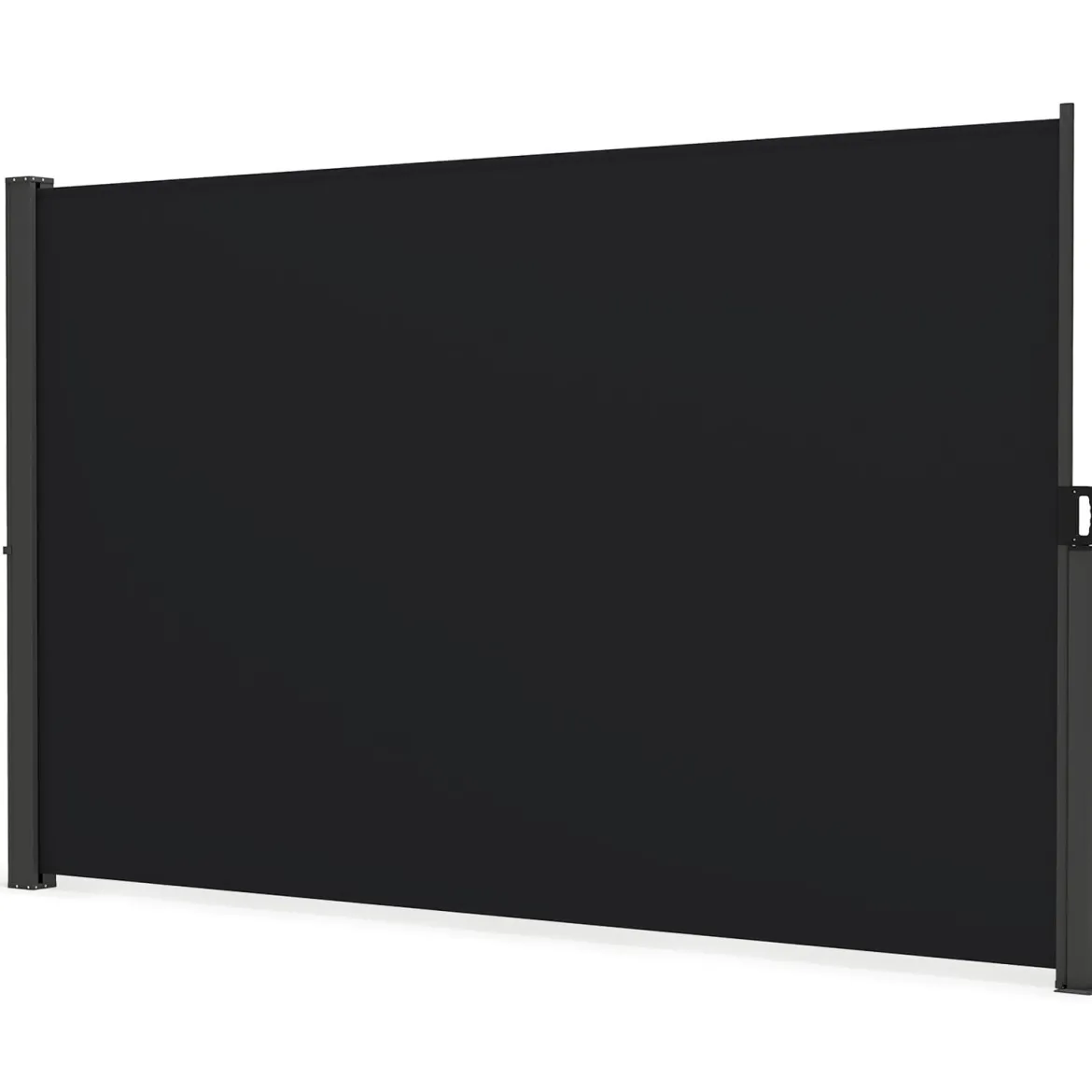 Seitenmarkise Garten Sichtschutz Ausziehbar aus Aluminium mit seitlichem Griff 180 x 300 cm