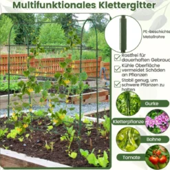 Selbstbewässerndes Hochbeet mit Spalier & Wasserstandsanzeige & Entwässerungslöchern