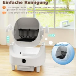 Selbstreinigende Katzentoilette mit App-Steuerung & Geruchskontrolle & Sensorsicherheit & Müllbeutel