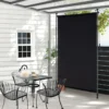 Senkrechtmarkise Außen Vertikalmarkise 200 x 220-310 cm Höhenverstellbar & Ausziehbar Balkon Markise Schwarz