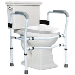 Sicherheitsschiene für die Toilette mit einstellbarer Höhe & Breite für Senioren