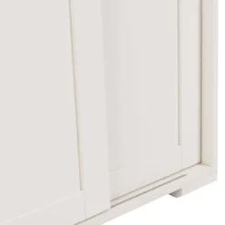 Sideboard Anrichte Küchenschrank Beistellschrank mit Schiebetüren Weiß/Braun/Schwarz 106,5 x 33 x 60 cm