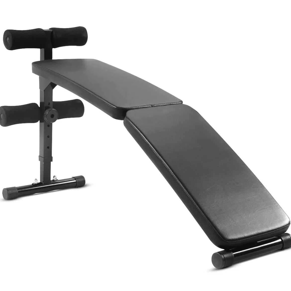 Sit Up Bank Klappbare Trainingsbank Schrägbank höhenverstellbar bis zur 100kg Schwarz