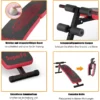 Sit Up Bank klappbar Schrägbank verstellbar Trainingsbank bis zur 200kg belastbar Rot