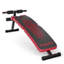 Sit Up Bank klappbar Schrägbank verstellbar Trainingsbank bis zur 200kg belastbar Rot