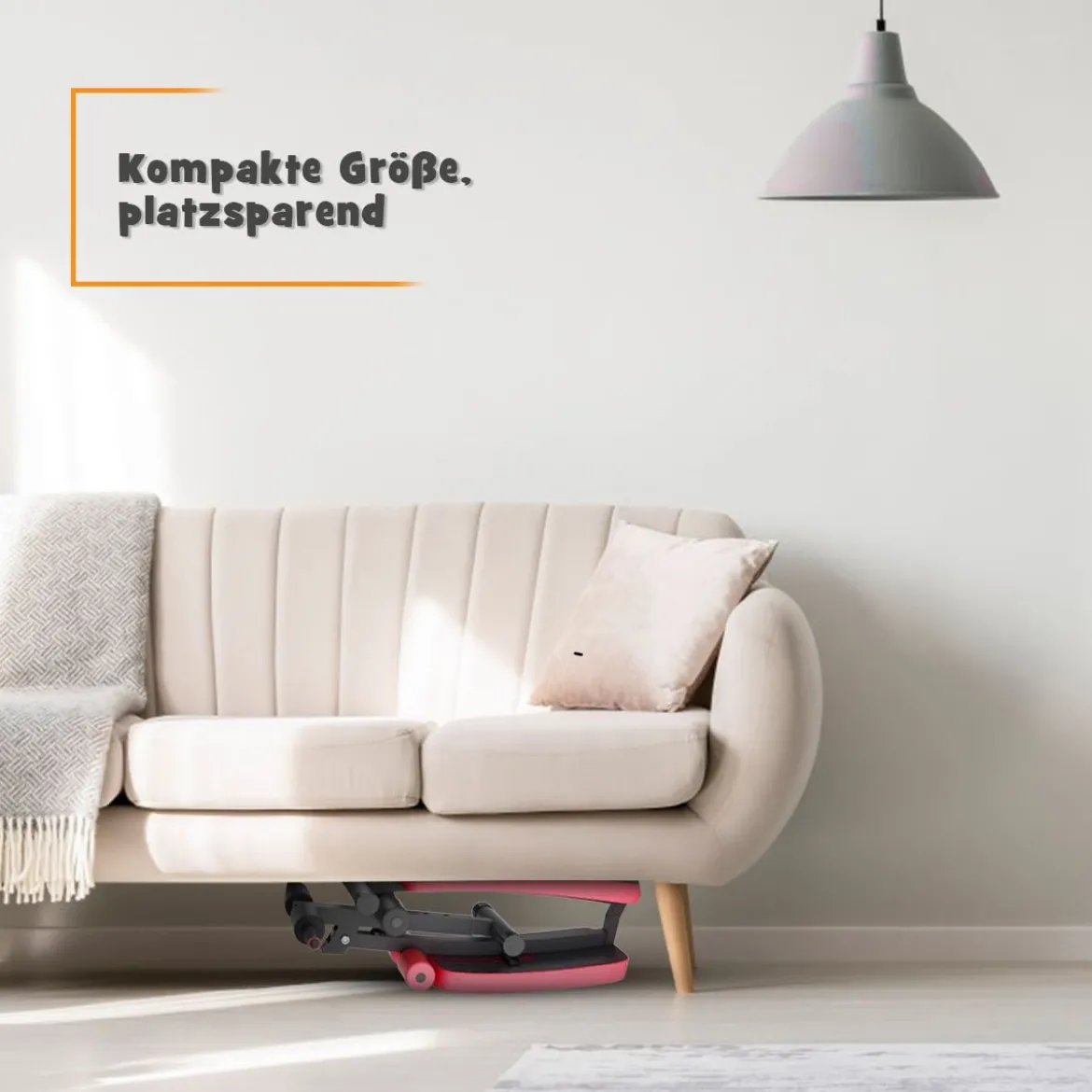 Sit Up Bank klappbar Schrägbank verstellbar Trainingsbank bis zur 200kg belastbar Rot