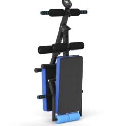 Sit Up Bank klappbar Trainingsbank höhenverstellbar Fitnessbank Schrägbank Blau