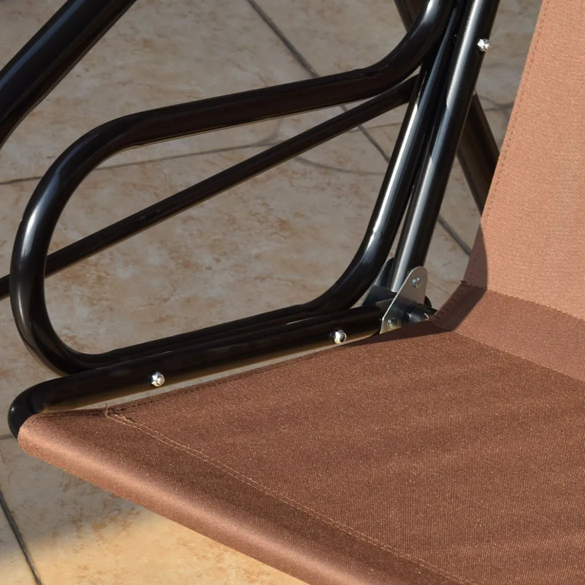 3-Sitzer Hollywoodschaukel mit verstellbarem Dach Gartenschaukel Schaukelbank für Garten
