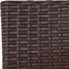 2-Sitzer Rattan Gartenbank Outdoor Lounge Sitzbank Braun 108 x 64 x 84 cm
