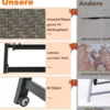 Sonnenliege aus Verzinktem Metall & PE-Rattan mit Rollen & 5-fach verstellbarer Rückenlehne