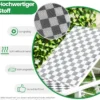 Sonnenliege mit Rollen XXL Gartenliege mit verstellbarer Rückenlehne Terrassenliege bis 180 kg belastbar